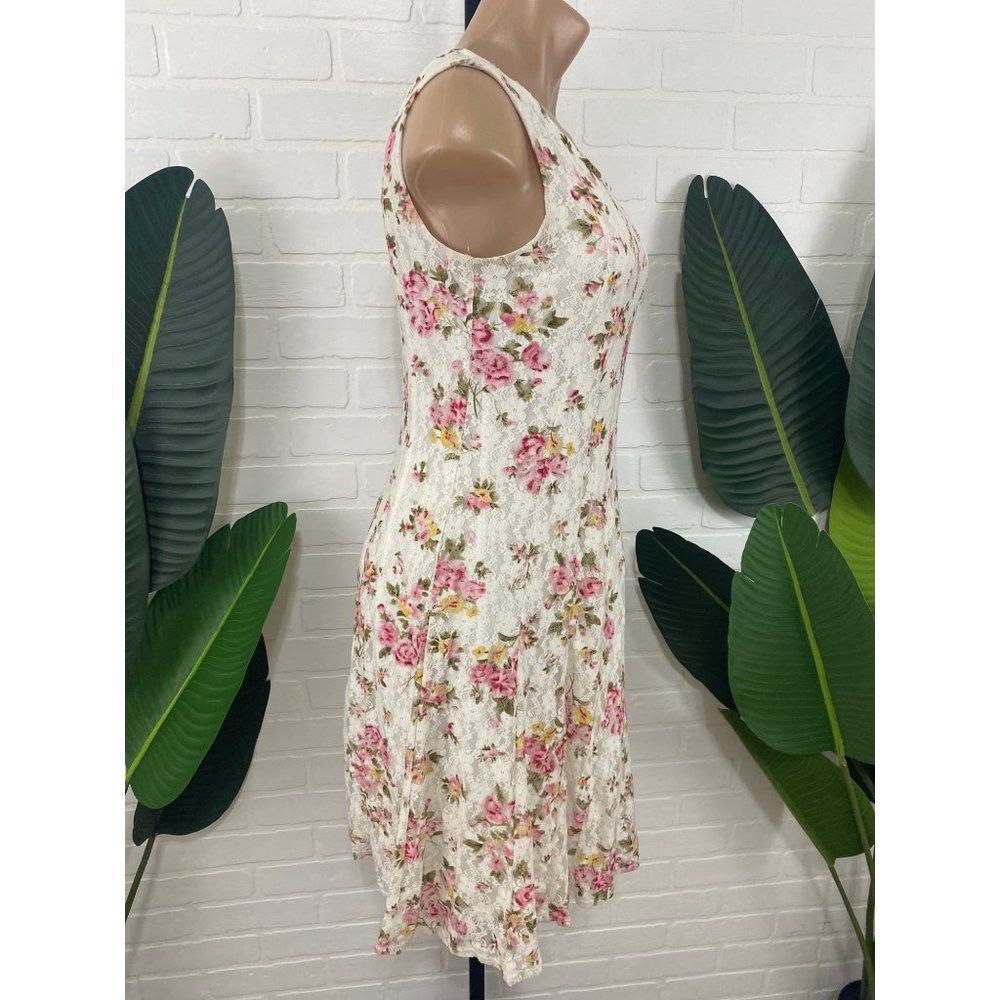 Perceptions New York white lace floral summer dress - Picture 4 of 7